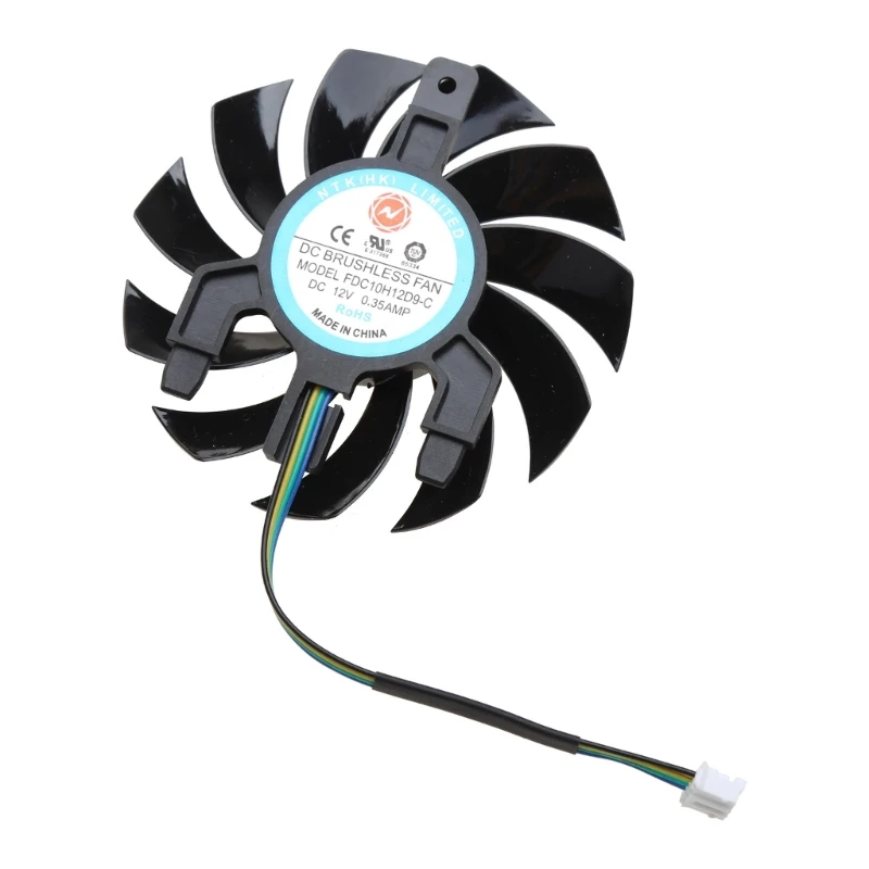 

89mm VGA Fan for Sapphire Radeon 5600 XT 6G D6 Graphics Card Cooling Fan 4Pin/3Pin 12V