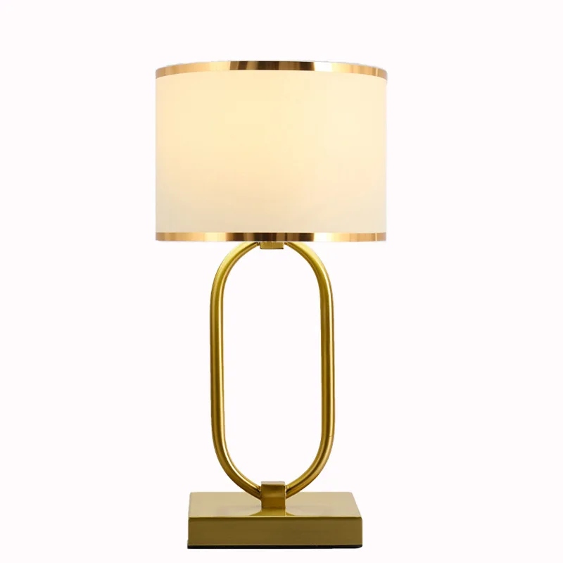 Post Modern Light Luxury Study Bedroom Bedside Lamp North European Model Room Exhibition Hall Living Room Hotel Metal Table Lamp