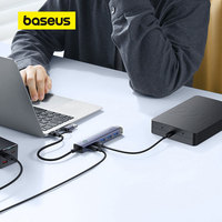 Baseus USB Hub Type-C to USB Type-C UltraJoy Series 4-Port HUB 4K 5Gbps SD Reader For Macbook M2 M1 Laptop Accessories Splitter