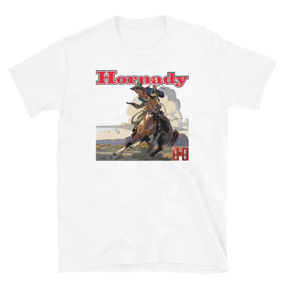 HORNADY AMMUNITION, Cowboy Shirt, 2nd Amendment, Patriotic, Printed T-Shirt For Men Clothing Women Short Sleeve Tees