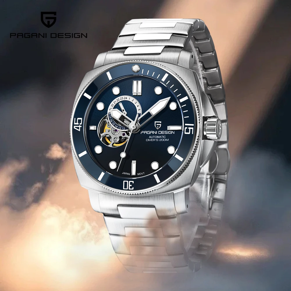 

Часы PAGANI DESIGN 2026: Новые мужские механические часы с турбийоном, корпус из нержавеющей стали, сапфировое стекло, автоматический механизм