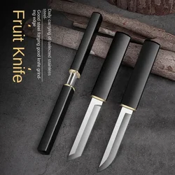 Outdoor Camping Tactical Straight High-grade Double Knife Stainless Steel Easy To Carry Knives High Hardness Fruit  Knife