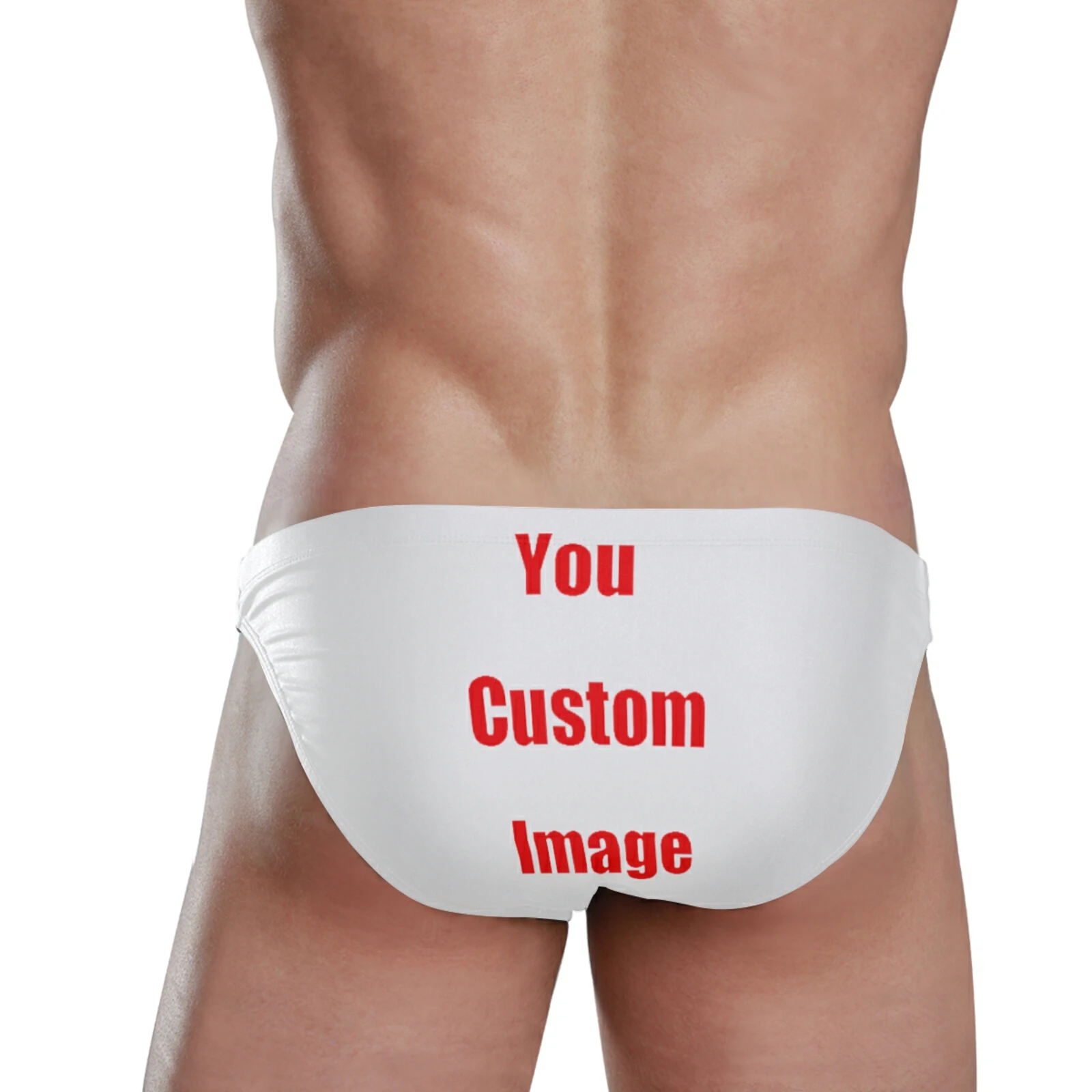 Custom pattern Man\'s Brand Swimming Briefs Low Waist Swimwear drop With Push-up Pad Sexy Shorts Trunks Boxers Summer Men\'s Swim