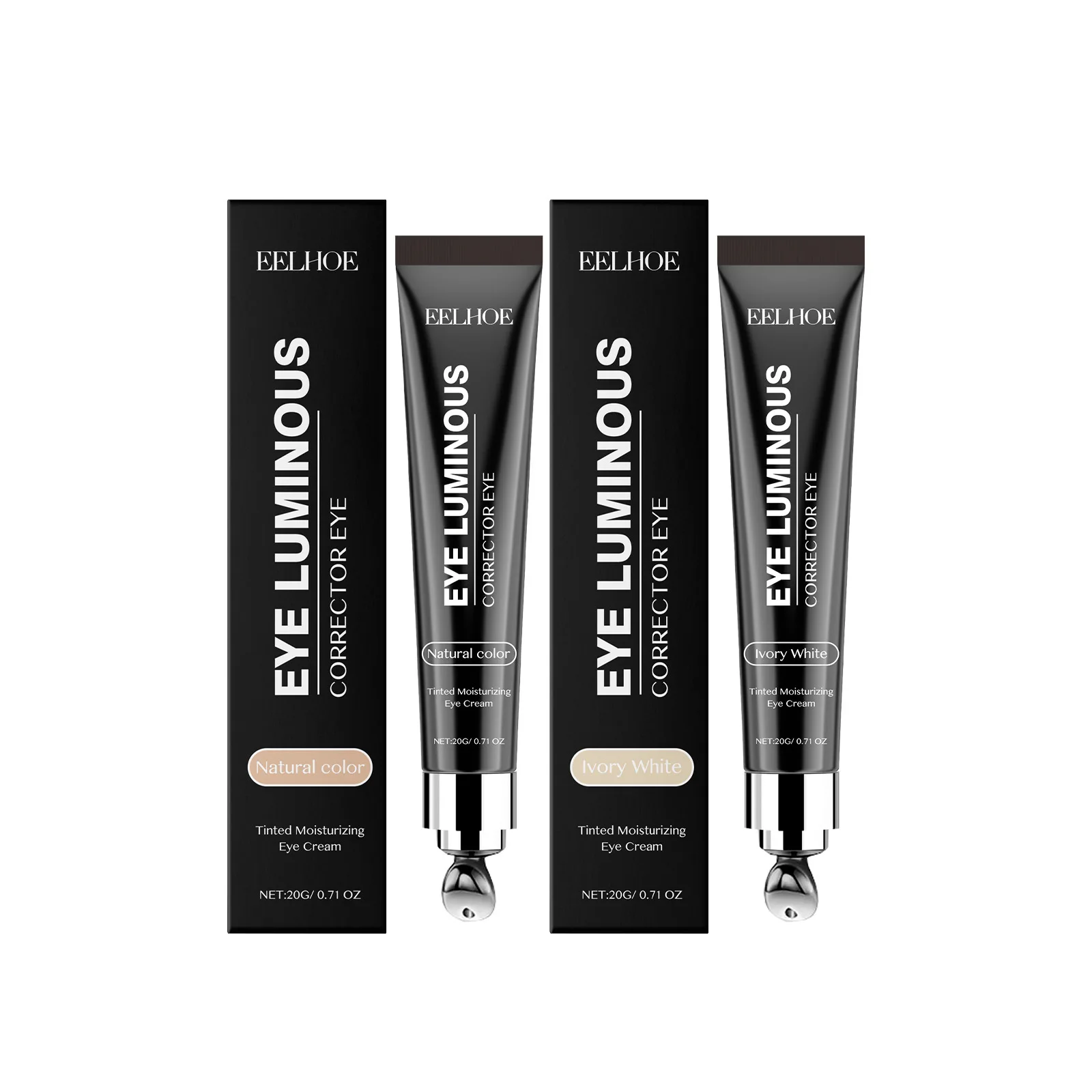 EELHOE Under Eye Concealer Full Coverage Cover Dark Circles Removal Skin Brightening Matte Eye Concealer Makeup Cosmetics 20g