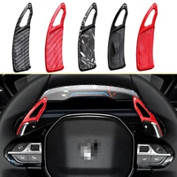 Para Peugeot Shift Paddle 3008 2008 5008 508 308 208 GT SW patrón de fibra de carbono volante de coche DSG extensor paletas de cambio
