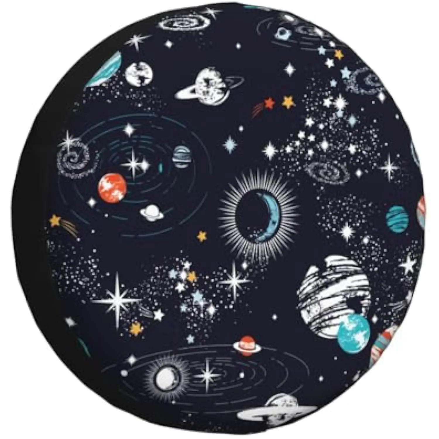 

Galaxy Space Stars Planets Spare Tire Cover Weatherproof Universal Fit for SUV Truck Camper
