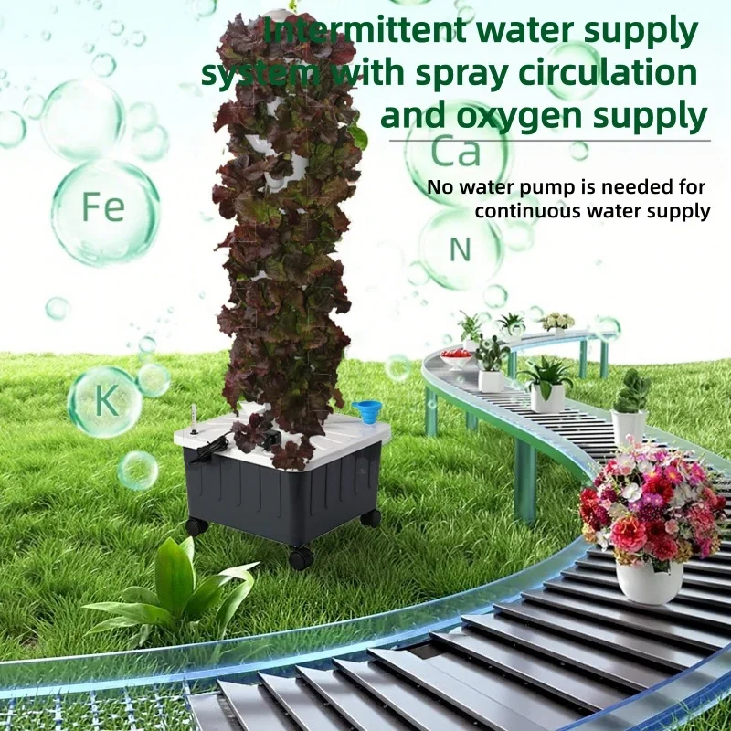 Hydroponic Planting Tower Intelligent Soilless Cultivation System 50-hole Household Indoor Vegetable Fruit Herb Planting Tower