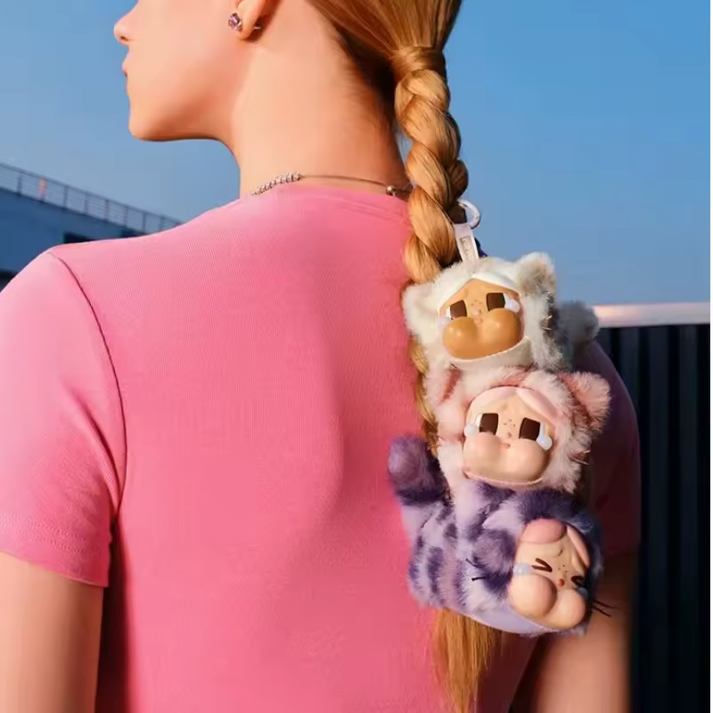 Popmart Crybaby Leopard Cat Plushie Blind Box Cute Collectible Trendy New Arrival Toy Figure Hanging Ornament  Surprise Gift Toy - AliExpress 