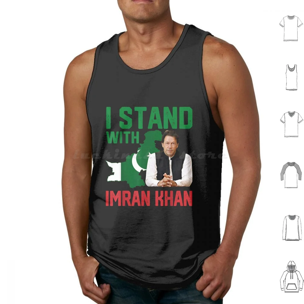 I Stand With Imran Khan Pti Party Pakistan Support Tank Tops Vest Sleeveless Imran Khan Pti Pti Party Pakistan Support