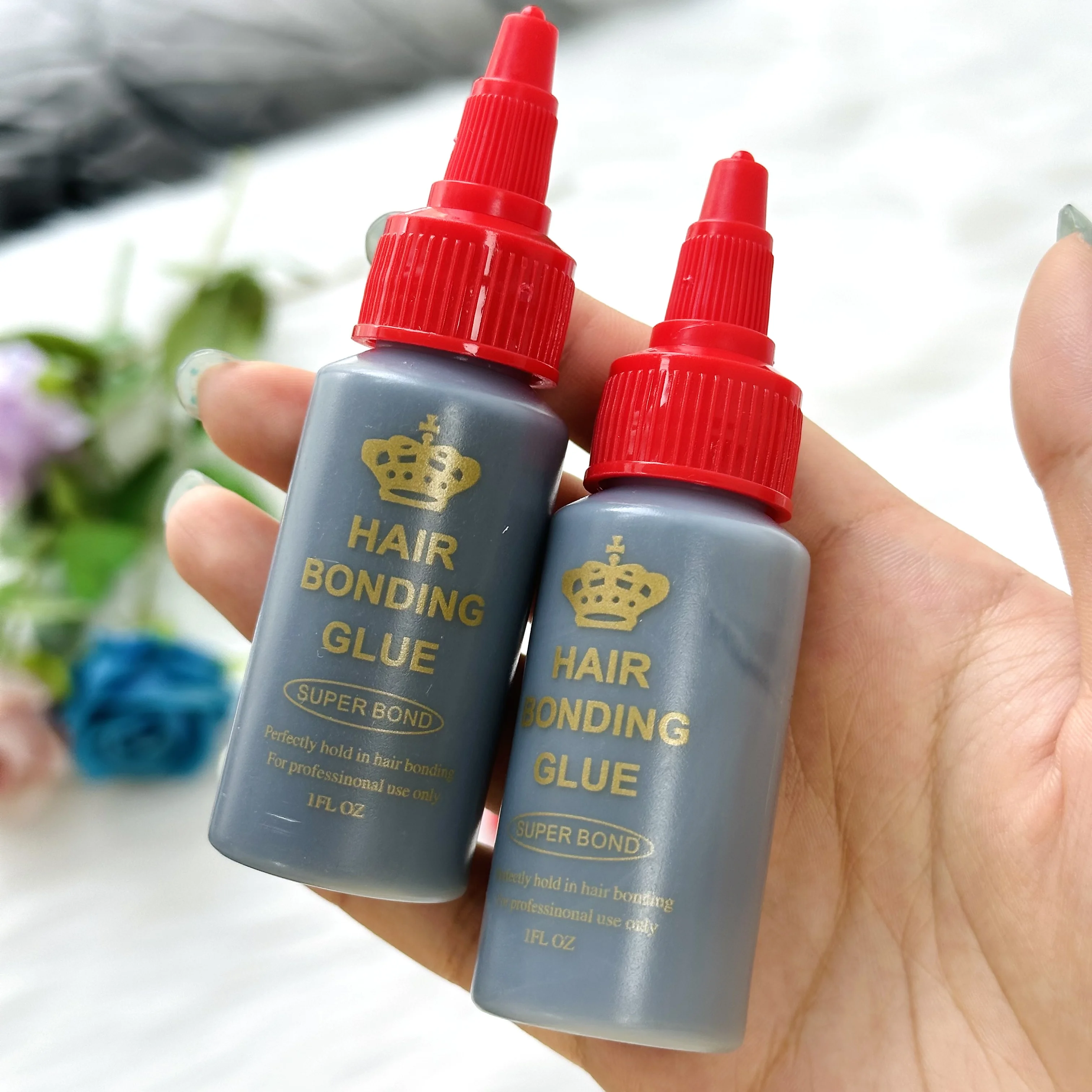 30ml preto tecelagem de cabelo ligação impermeável anti-fungo cola de ligação de cabelo super bond para a fixação perfeita no cabelo ligação cola de renda