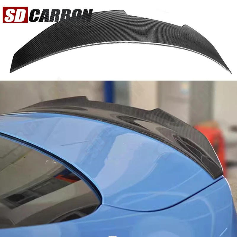 

For BMW M4 Series F82 F83 PSM Style Carbon Fiber Tail fins Car Rear Trunk Spoiler Lip Wing Lip Extension Car Accessories