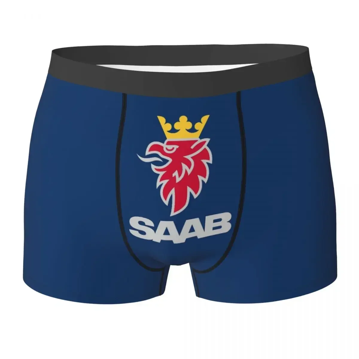 

Boxer Underpants Shorts Saab Logo Products Panties Male Breathable Underwear for Homme Man Boyfriend Gifts