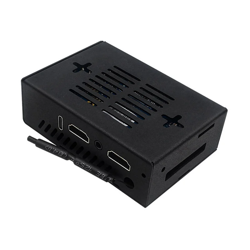 Orang Pi 5 Pro 케이스 금속 냉각 팬 포함 알루미늄 합금 방열판 쉘 향상된 냉각 디자인-POS