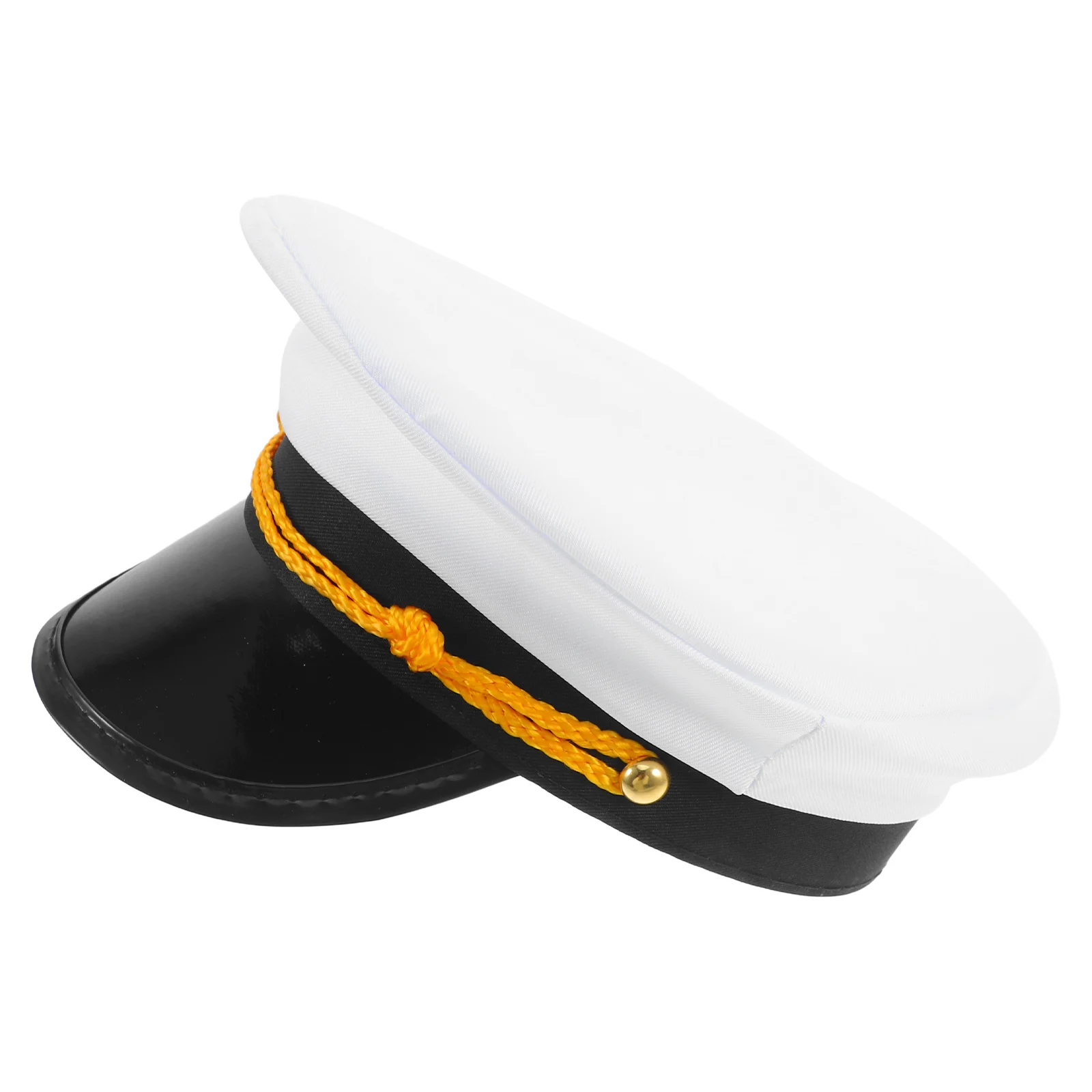 

Captain Hat Has Costume Men Boat Accessories Adjustable Yacht Birthday Polyester Captain's Man