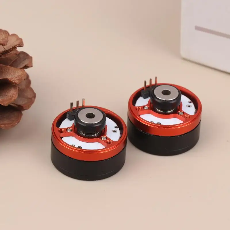 L28mm Magnetic External Rotor Gimbal Brushless Motor 3-Phase 330KV 2204 Brushless Motor 4mm Hollow Shaft Rotation Limit 290°