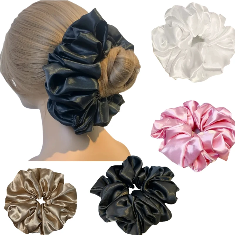 

Solid Color Imitation Silk Oversized Hair Hoop Headpiece, Simple and Elegant, Suitable for Holiday Parties or Casual Attire
