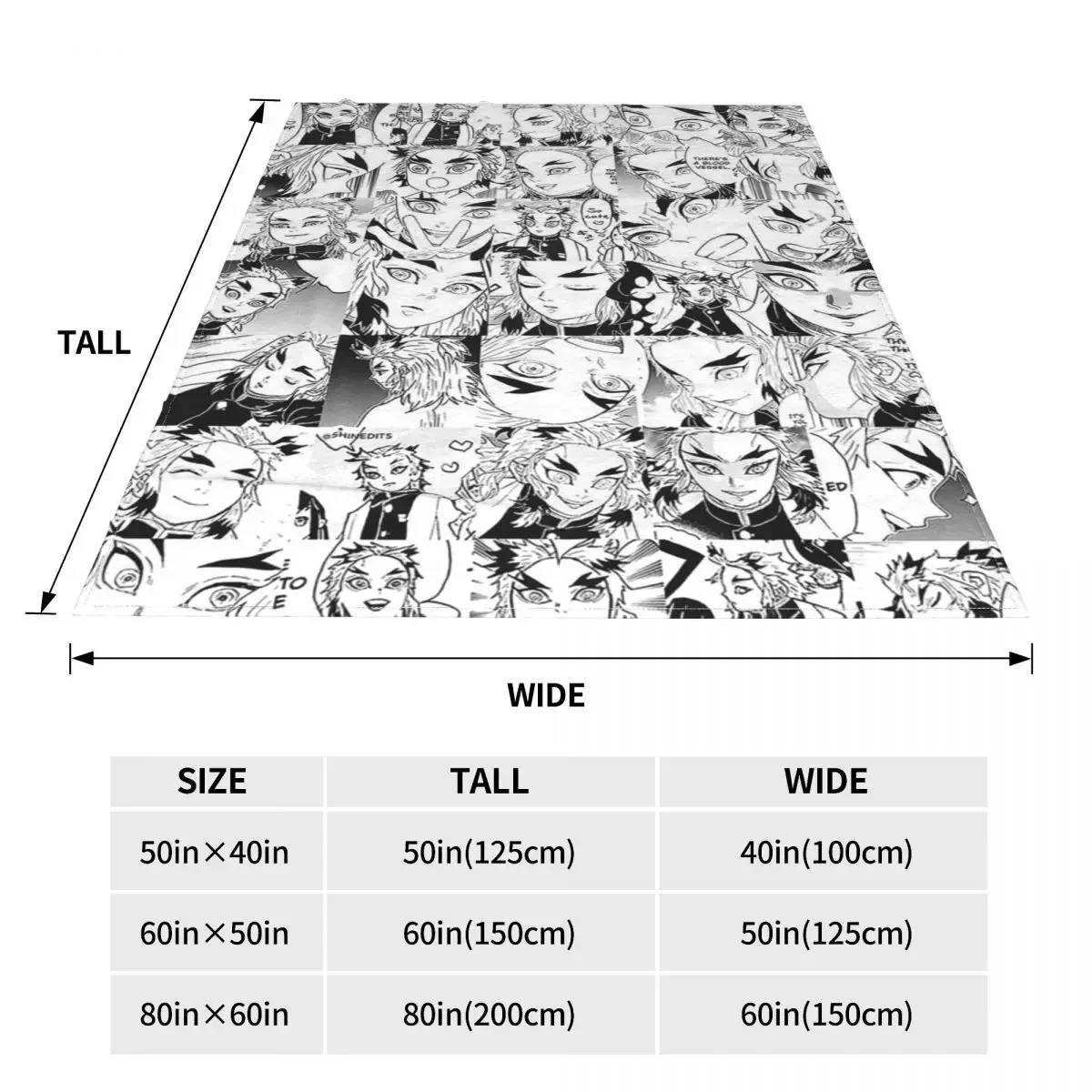 Pogromca demonów koce flanelowe Rengoku Aniki kolaż nowość rzucać narzuta na kanapę pościel kawałek dywanika