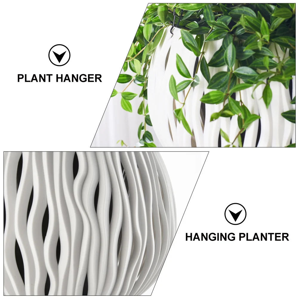 

Hanging Planter Plastic Flower Pot Balcony Patio Indoor Outdoor Plant Hanger Hanging Basket Home Flower Pot Plant Hanger