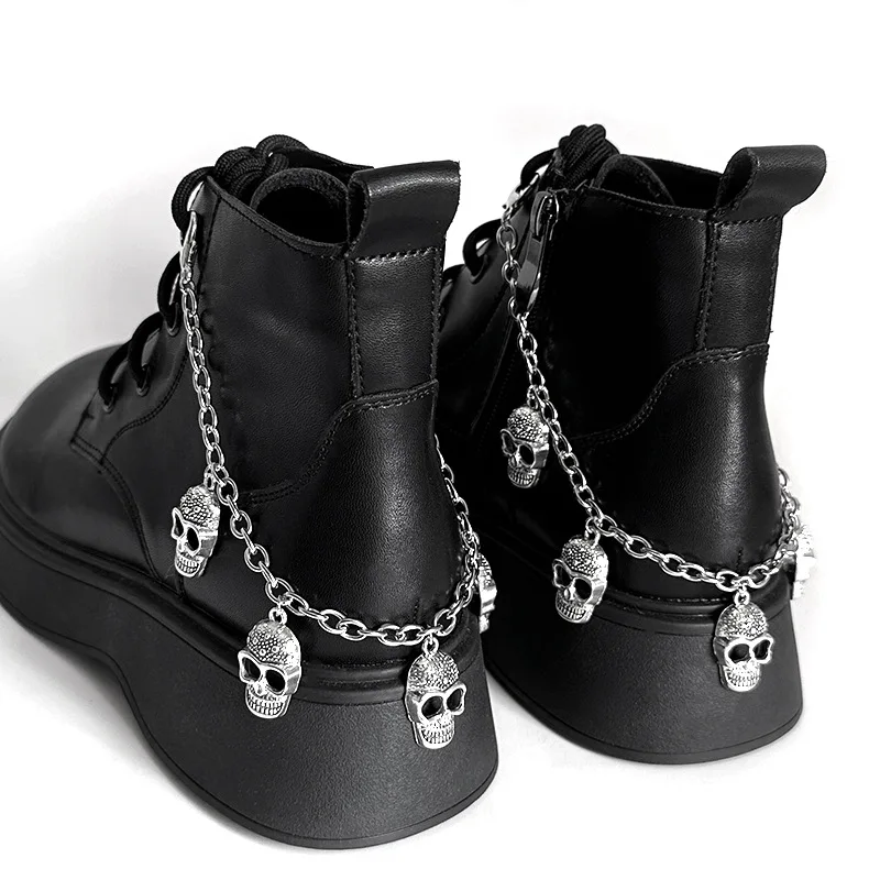 

Metal Hollow Cross Shoe Chain Skeleton Multi-layer Stainless Steel Chain for Women Boots Shoe Decoration Accessories Diy Jewelry