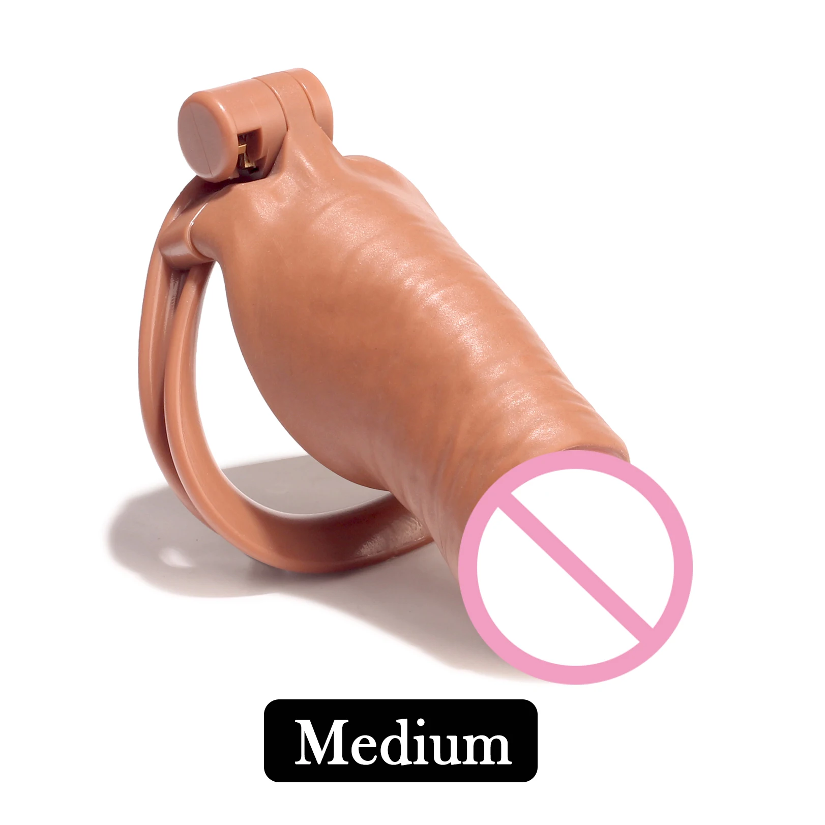 Utdisguise Ultra Male Realistic CB Cock Cage Penis Chastity Lock.Penis Bondage Abstinence Anti-Cheating Adult Sex Toys