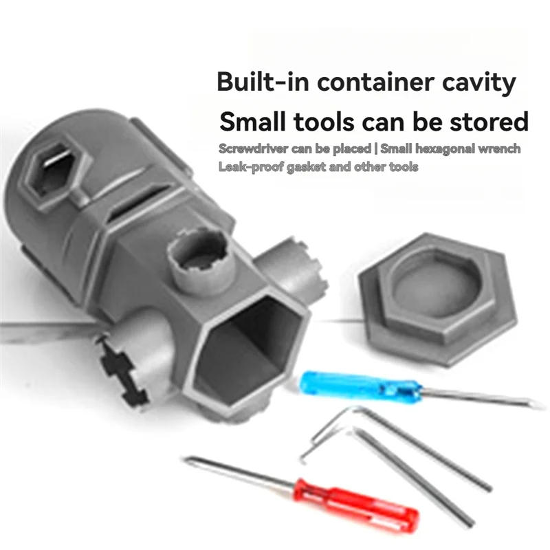 

2Set All-In-One Wrench Tool Set For Faucet Multifunctional Faucet Wrench For Bathrooms And Kitchens-A68E