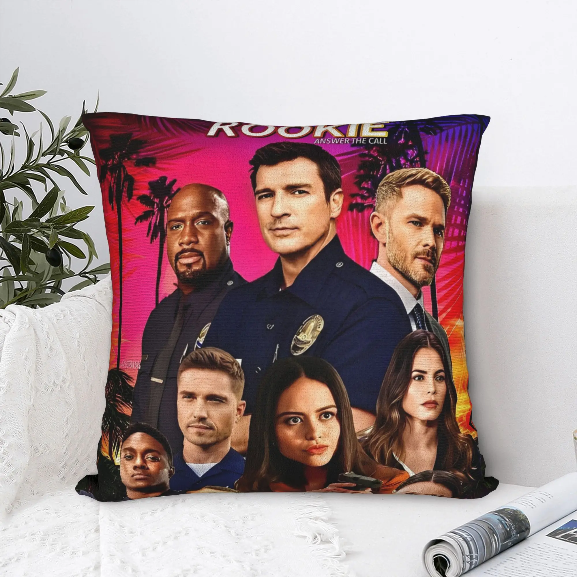 Pillow Case The Rookie TV Show  Graphic  Pillow Cover For Couch Sofa Bedroom Fashion Pillowcases