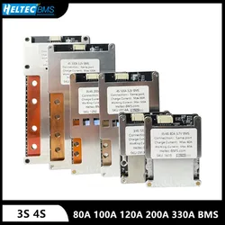 Heltecbms 3S 4S bms 12v lifepo4/18650/21700 bateria litowa 80A 100A 120A 160A 200A 300A 330A380A deska balansująca 12V falownik UPS