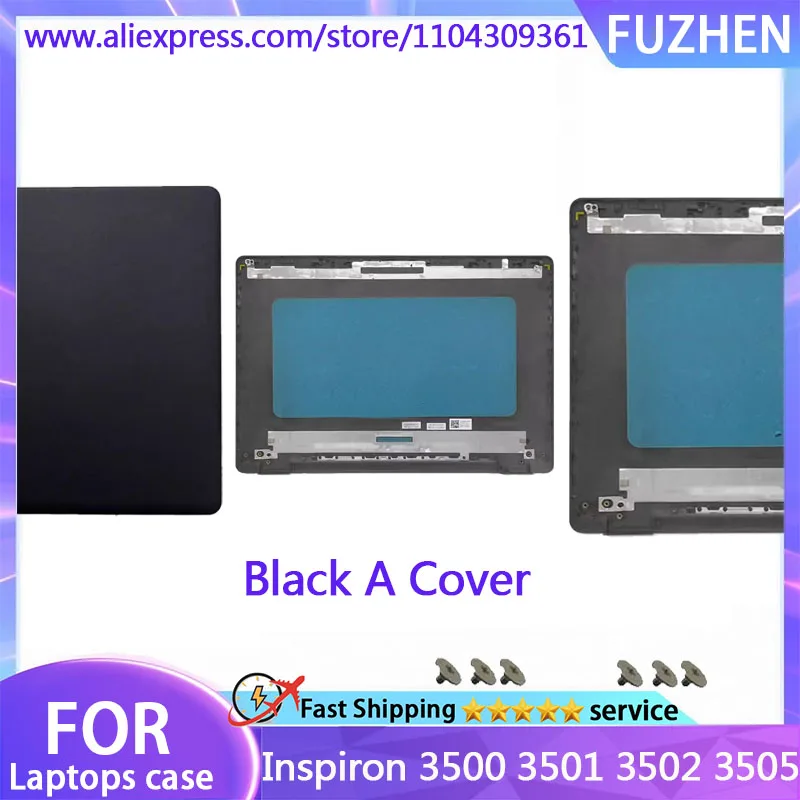 New Cover For Inspiron 3500 3501 3502 3505 LCD Back Cover/Front Frame/Palm Rest Keyboard/Bottom Cover/Hinge Black