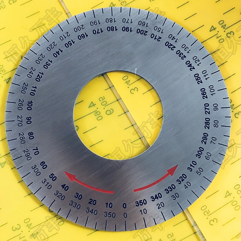 Outer Diameter 150mm Dial Scale Identification Dial Degree Graduated Circle Disk For Machine Tool 150x60x2mm