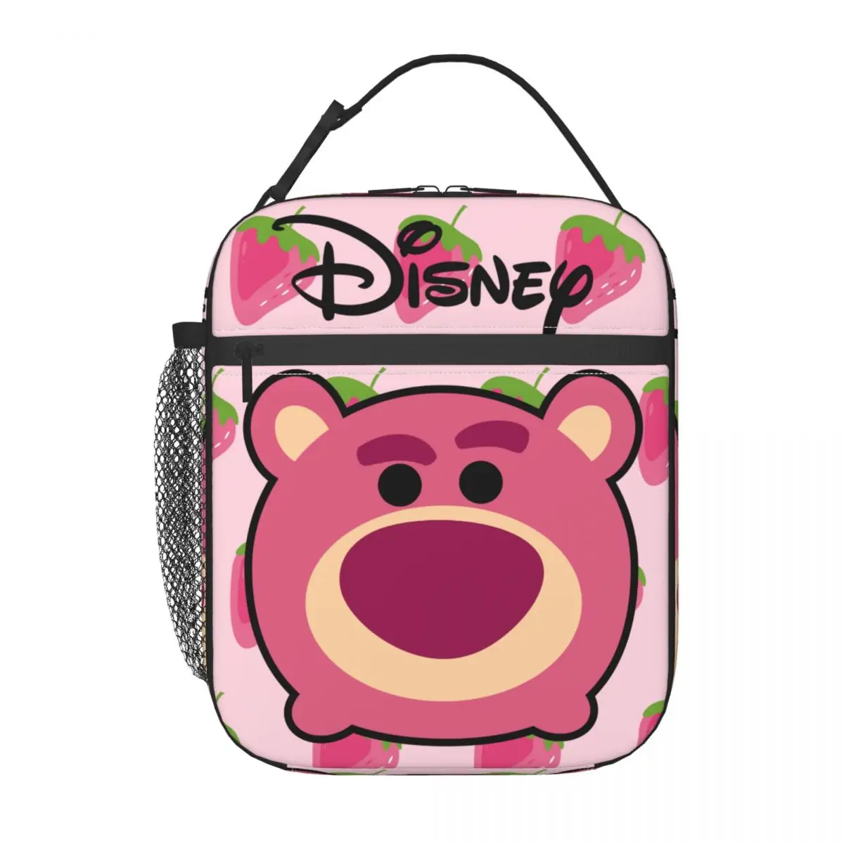 Strawberry Bear Lunch Boxes Disney Toy Story Lotso Boys Reusable Office Food Bags Zipper Closure