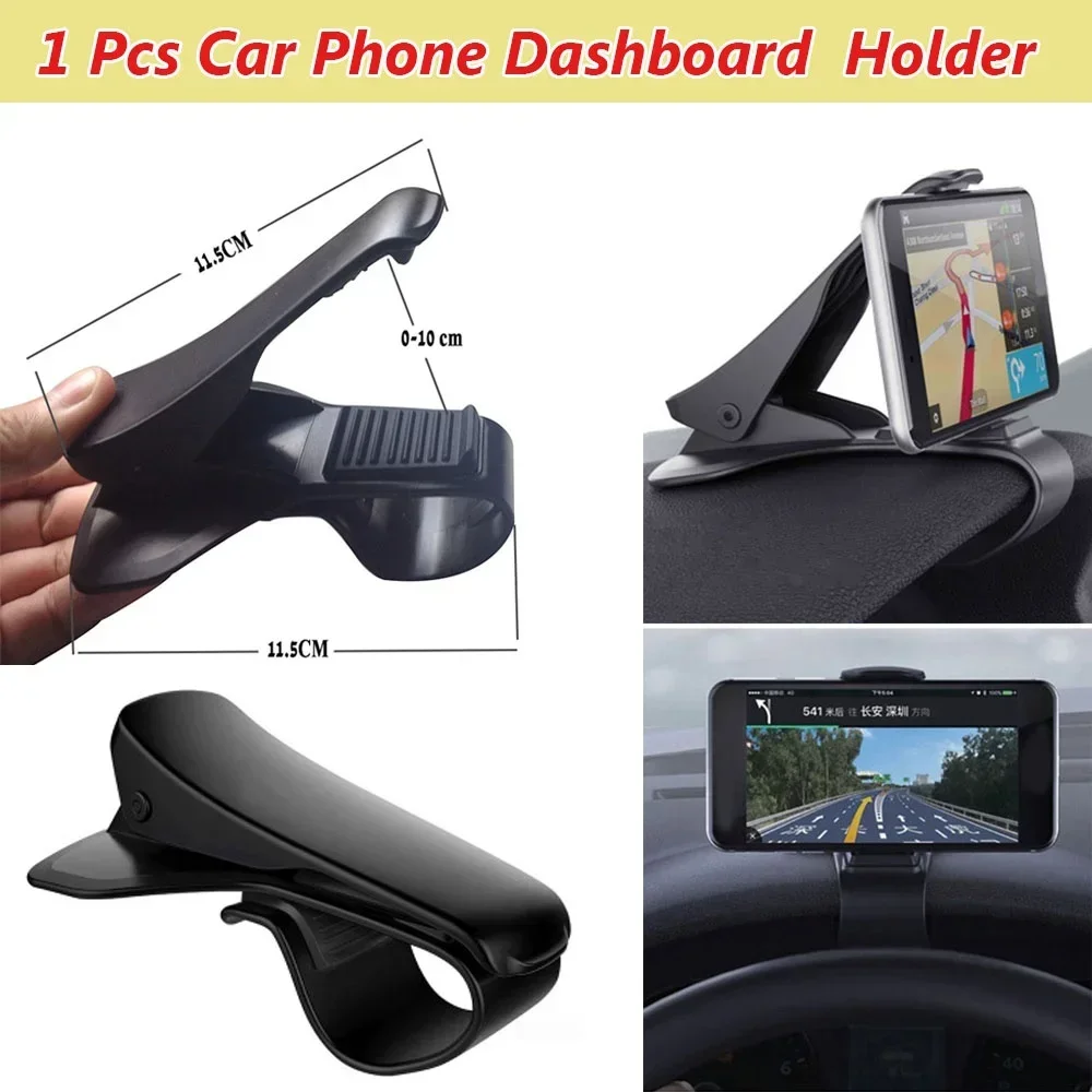 1 قطعة حامل هاتف السيارات العالمي 6.5 بوصة الهاتف المحمول لوحة سيارة قاعدة تركيب مزودة بمشبك دعامة حامل (حامل فقط) #1