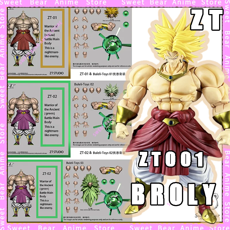 

In Stock ZT Studio Broly Broli ZT01 ZT02 ZT03 Dragon Ball Z SHF Super Saiyan SSJ3 Action Figure Anime Model Trendy Toys Doll