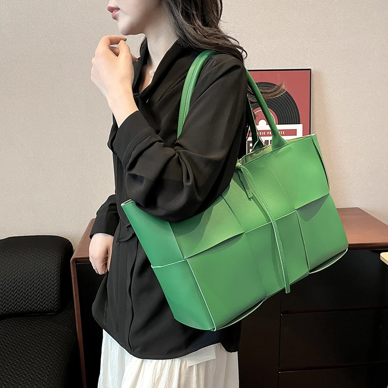 

Практичная женская сумка-мессенджер, кожаная сумка через плечо, дизайнерская сумка-тоут с несколькими отделениями