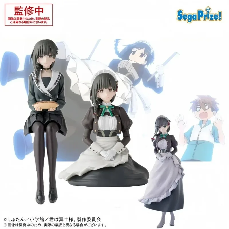 In Stock Bandai SEGA Assassination Maid Miss Hades Snow Xiaozai School Uniform PVC Anime Action Figure Collectible Toy Gift