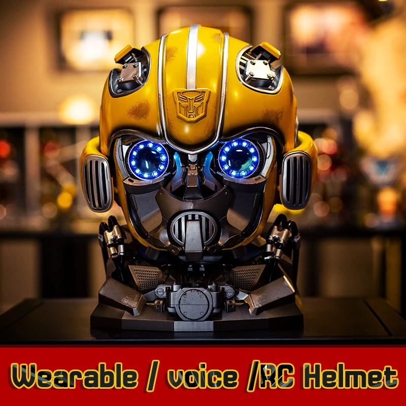 2024 New Bumblebee Chinese-english Dual Control Transformers Action Figure Cosplay Helmet Limited Edition Collect Ornaments