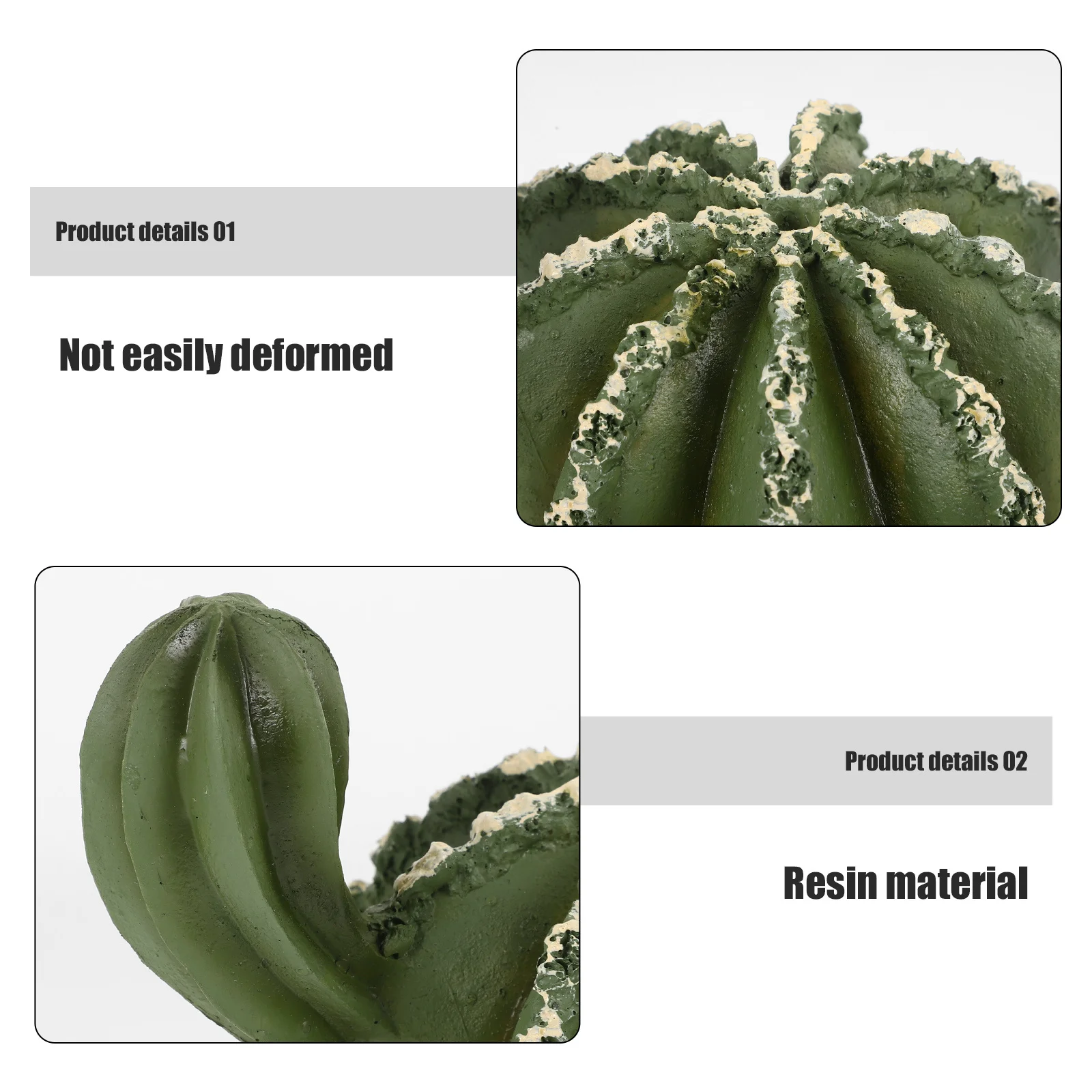 

Resin Reptile Cave Cactus Shaped Shelter Natural Hide Place Reptile Hideout Lizard Resin Terrarium Accessories