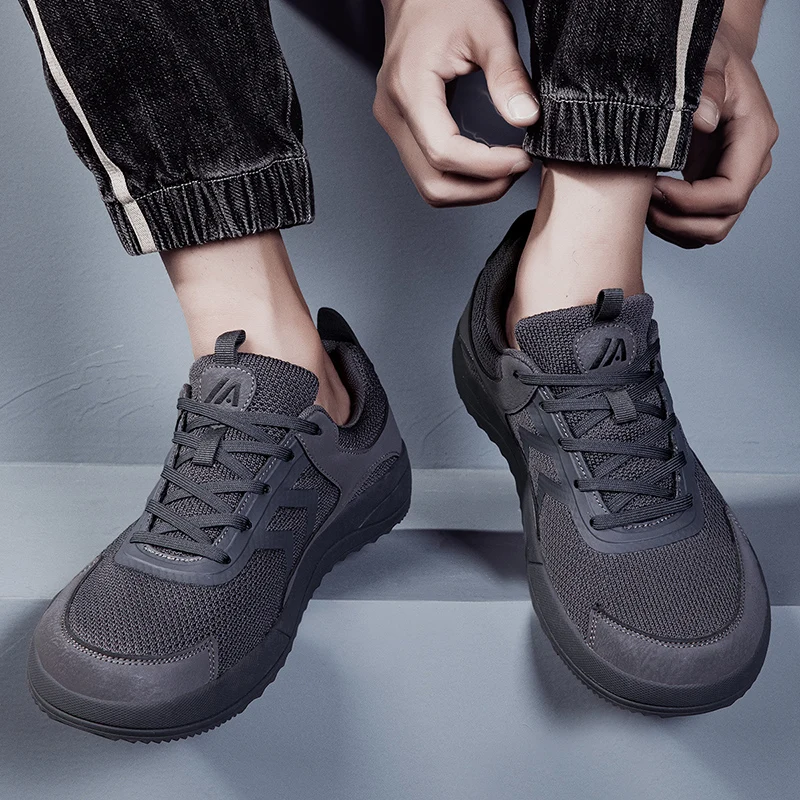 Widening Men's Shoes, Sports Shoes, Breathable Mesh, Barefoot Shoes, Wear-Resistant, Labor Protection, Anti Slip, Casual Shoes