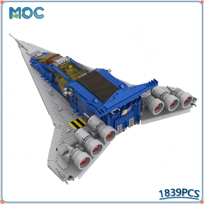 

MOC Building Blocks Space Flight Series Galaxy Transporter Explorer Model Aircraft Toy Creative Bricks For Birthday Gift