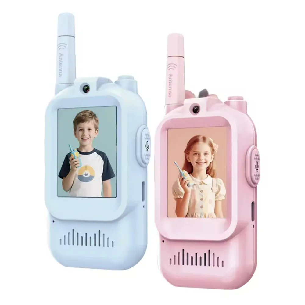 Video Walkie Talkies for Kids Handheld 2 Pack Rechargeable Video Intercom Indoor Outdoor Toys for Boys Girls Ages 3-12 Gifts