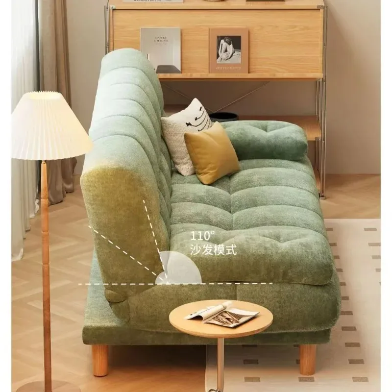Foldable sofa bed integrated, dual-purpose new cream wind small apartment living room rental house sofa bed