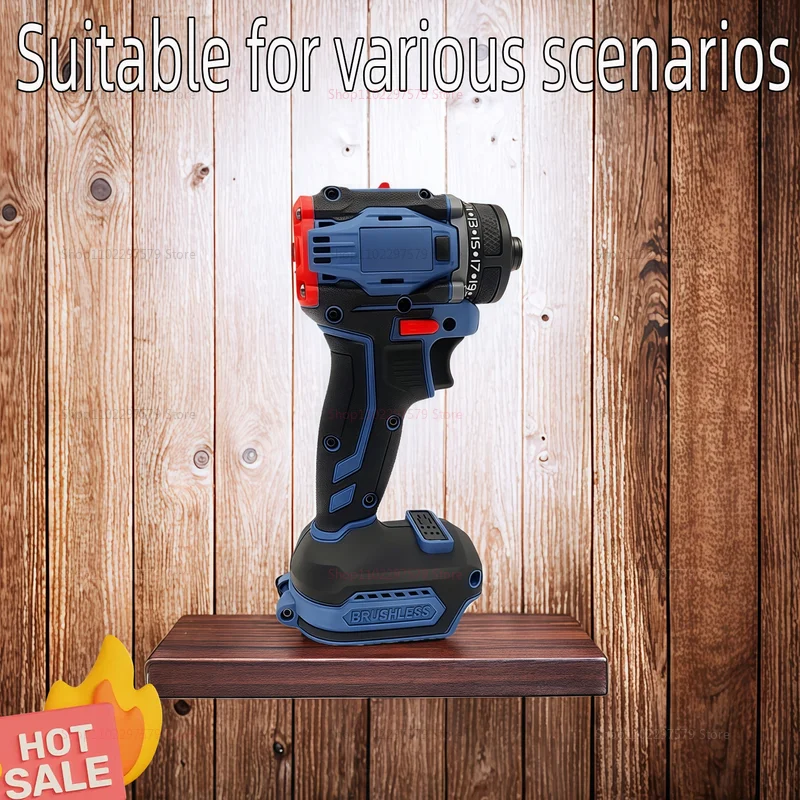 عالية الطاقة 1/4 بوصة 4000 دورة في الدقيقة مفك كهربائي بدون فرش 21 + 1 والعتاد اثنين سرعة أداة الحفر اللاسلكية لبطارية 18 فولت لا بطارية