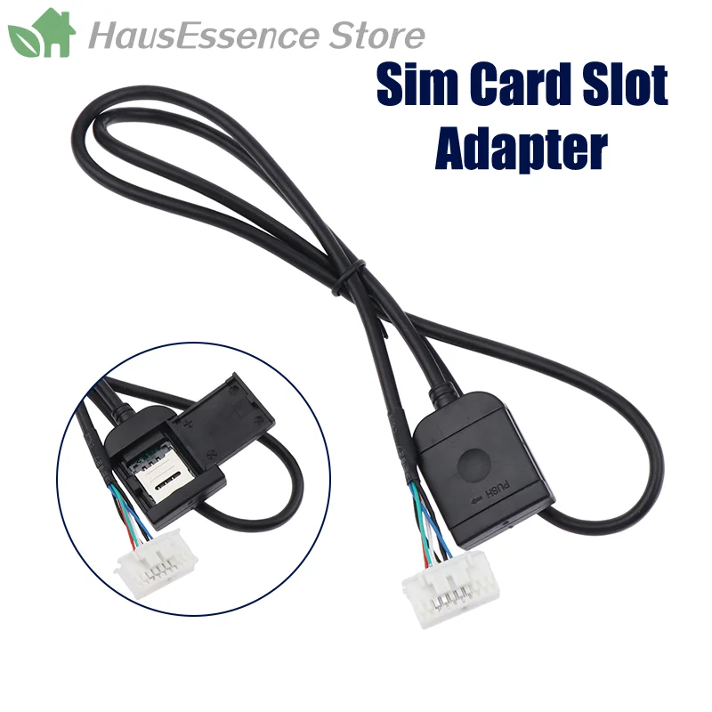 ※Sim Card Slot Adapter For Android Radio Multimedia Gps 4G 20pin Cable Connector Car Accsesories Wires Replancement Part