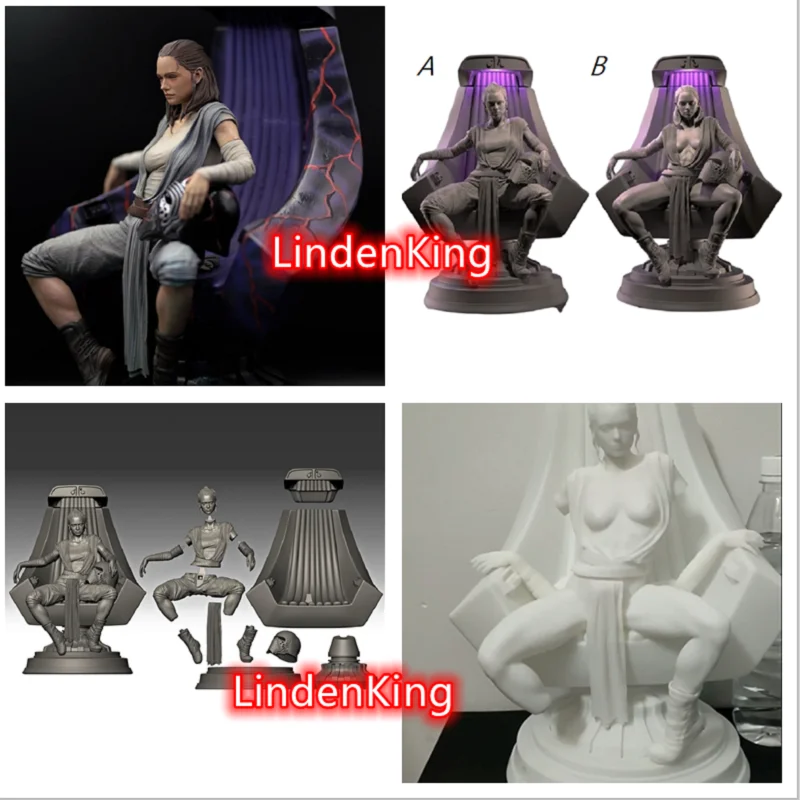 

LindenKing 1/6 1/8 3D набор для гаража GK модель фигурки Неокрашенная белая пленка коллекция для художников A186