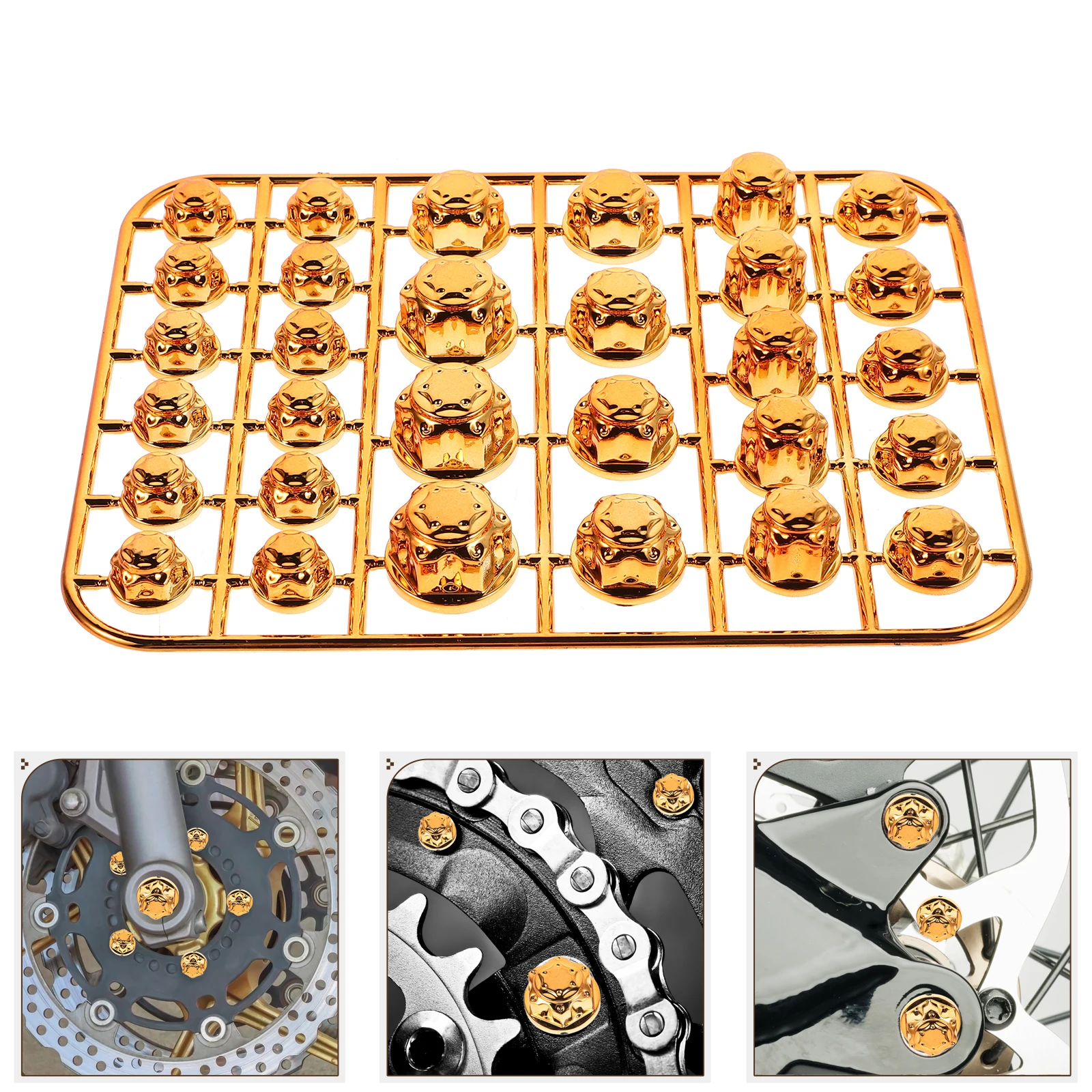 

Decorative Screw Caps Bolts and Screws Accessories Fairing Golden Covers for Motorcycle