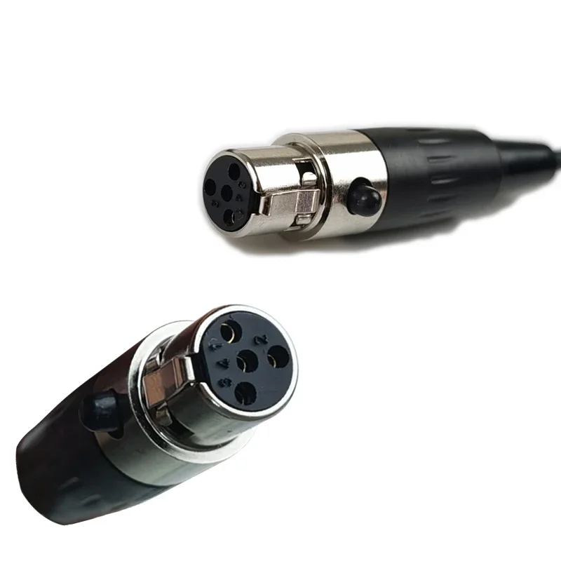 ميكروفون مكثف Canfon متعدد الاتجاهات ، مشبك طية صدر ، متوافق مع جهاز إرسال لاسلكي Shure ، مكثف