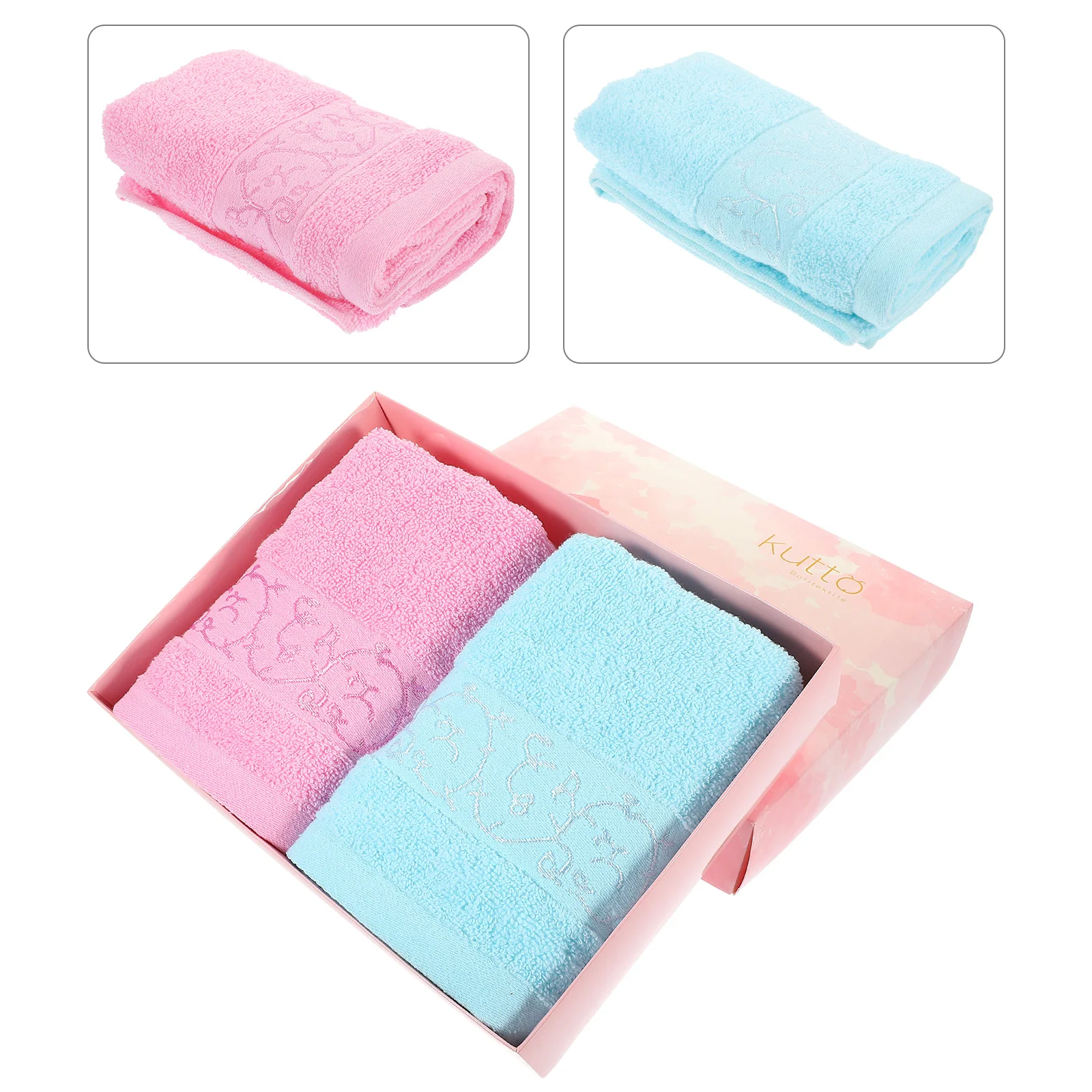 

Cotton Towel Gift Box Bath Towels Hand Festive Absorbent Bathroom Quick Drying Spa Hotel Gym Thick Washcloths Lint Free