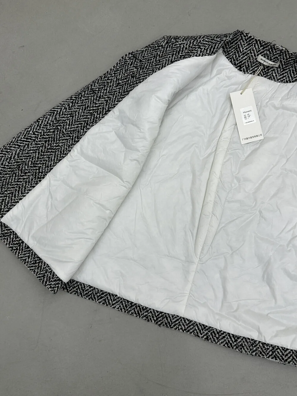 BJTZ موضة أنيقة فضفاضة تناسب مبطن سترة للمرأة 2025 الخريف الشتاء الاتجاه الجديد مزاجه الدافئة مكتب سيدة معطف الإناث #6