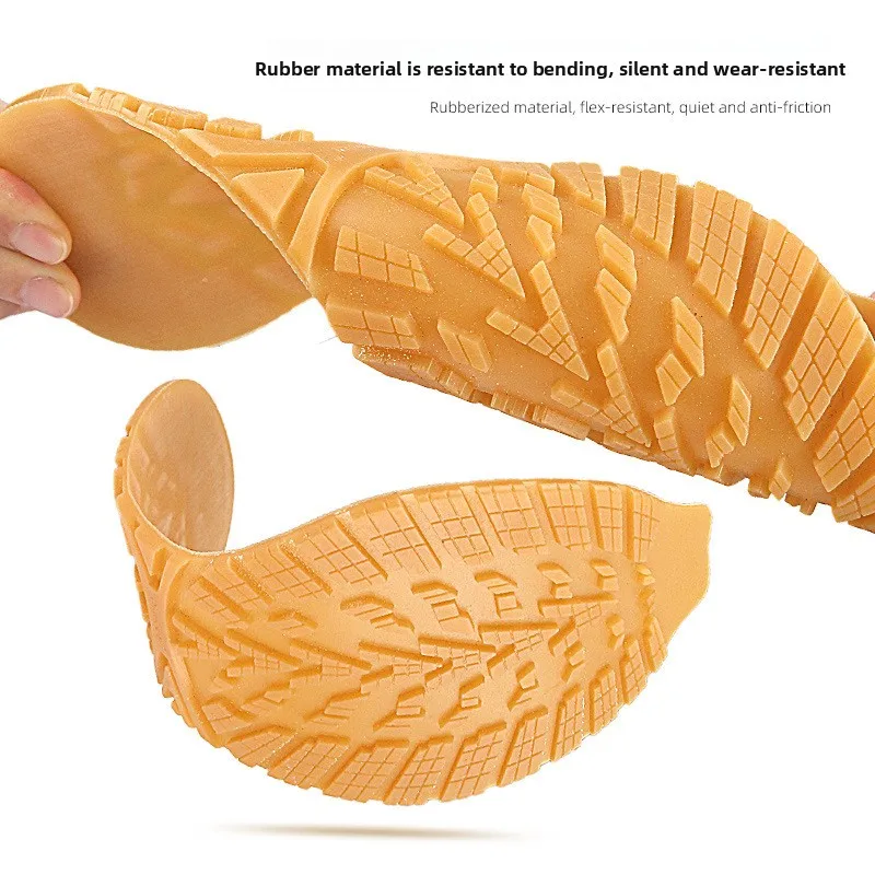 1 Pair Wear Resistant Anti Slip Rubber Shoe Sole Patches Thickened DIY Replacement Shoe Repair Accessories