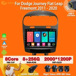 Android 13 For Dodge Journey Fiat Leap Freemont 2011 - 2020 Radio Carplay Auto Radio Stereo Multimedia Player  Navigation GPS