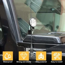 For Hummer H2 2003-2009 Car LED Front Cowl Light Work Lighting Bracket Mounting Holder Hood Spotlight Bracket Accessories